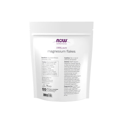 NOW Solutions, Magnesium Flakes, 100% Pure, from the Ancient Zechstein Seabed, Highly Concentrated, 54-Ounce