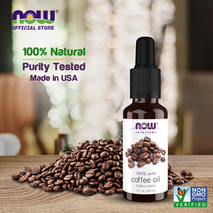 NOW Solutions, Coffee Oil, 100% Pure , 1oz (30ml)