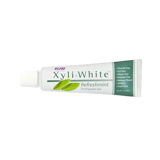 NOW Solutions, Xyliwhite™ Toothpaste Gel, Refreshmint, Cleanses and Whitens, Fresh Taste, 1 oz (28 g)