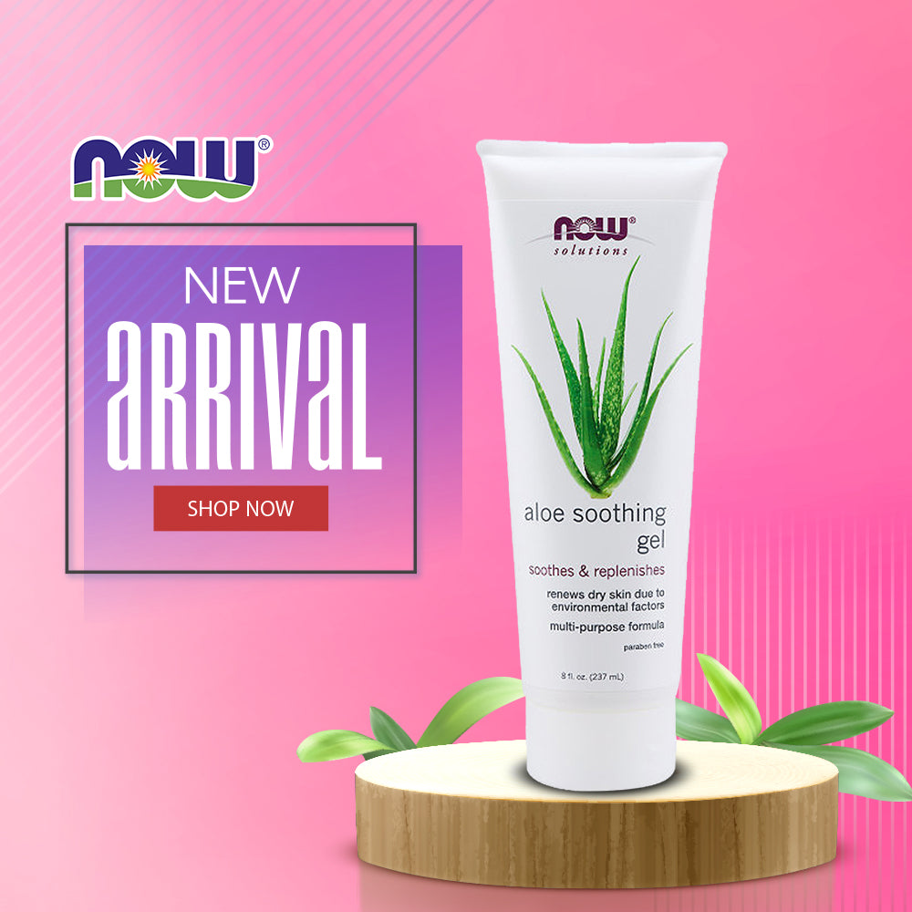 NOW Solutions, Aloe Soothing Gel, Soothes & Replenishes - 8 oz (237ML)