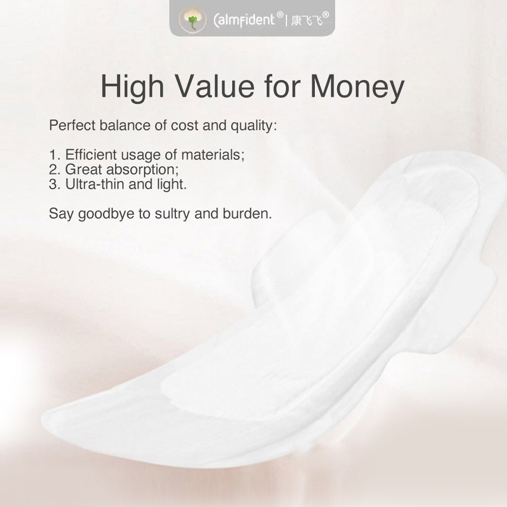 Calmfident Day Use *Lightweight* Sanitary Napkin Pads 245mm (10pcs) White