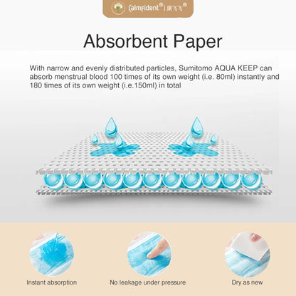 Calmfident Day Use Ultra-Thin Super Absorbent Sanitary Napkin Pads 245mm (10pcs) Orange