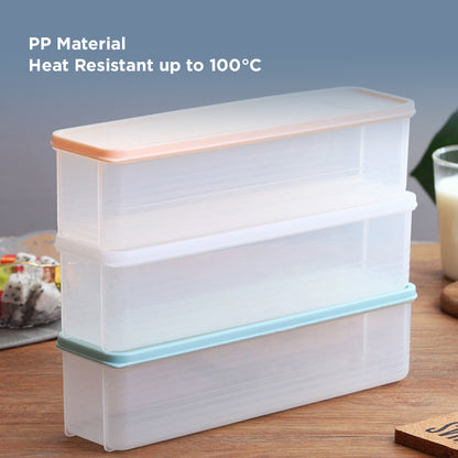 [Morilins Home] Set-of-3 Minimalist Design Stackable Food Storage Organizer/Containers, a pantry must-have - BPA-Free, Space-Saving in Stylish Khaki
