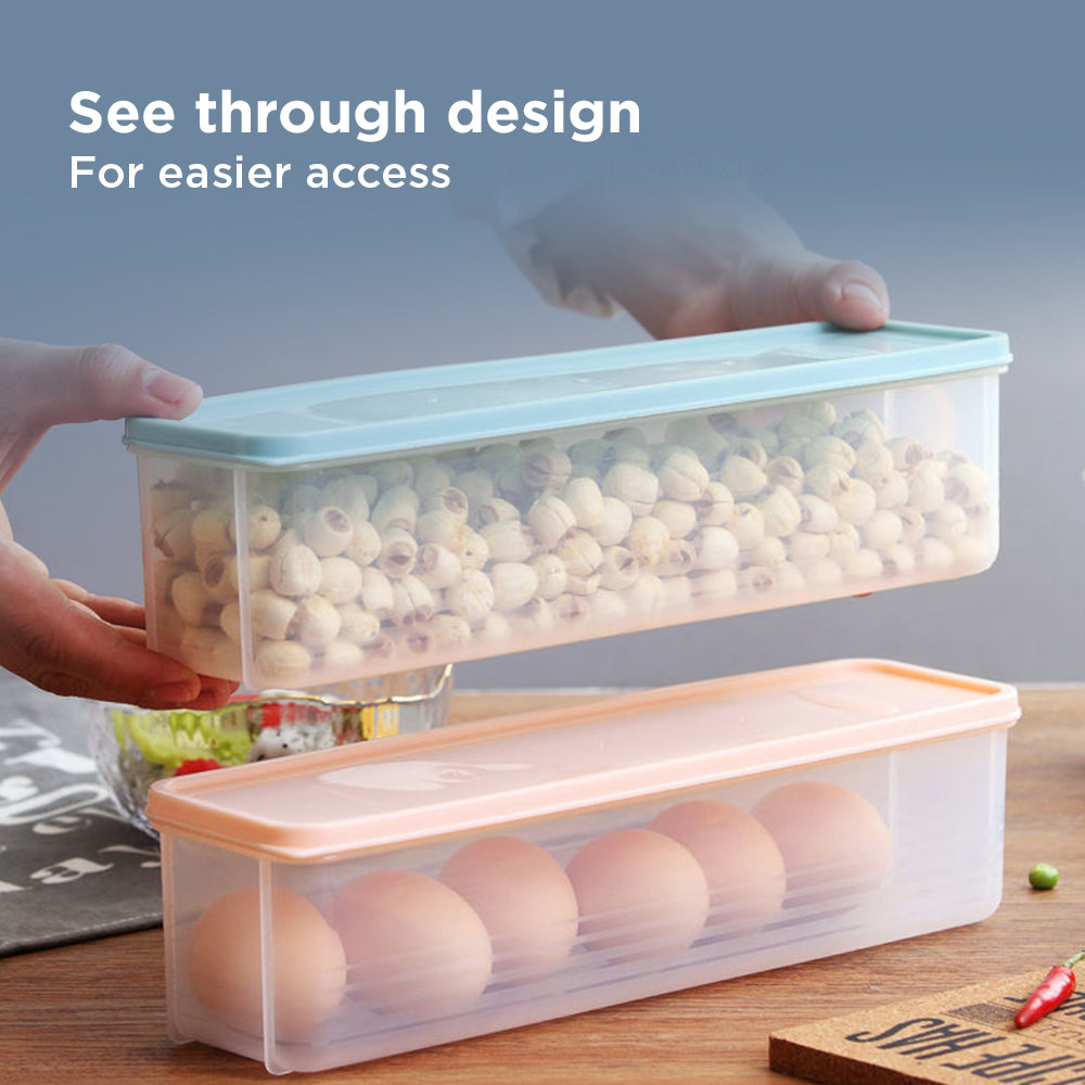 [Morilins Home] Set-of-3 Minimalist Design Stackable Food Storage Organizer/Containers, a pantry must-have - BPA-Free, Space-Saving in Stylish Khaki