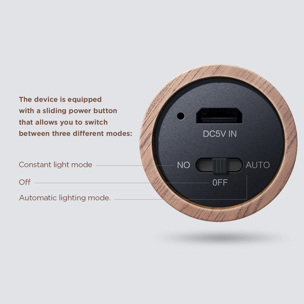 [Morilins Home] Modern Minimalist Atmosphere Lamp with Smart Motion Sensor, 1W LED Night Light, Removable Design, Magnetic with USB Charging