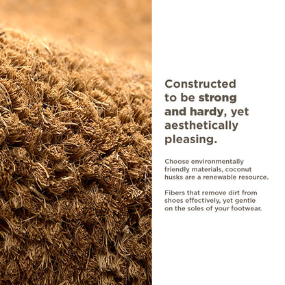 [Morilins Home] Coconut Husk Entrance Floor Mat - Large, Durable, and Eco-Friendly Mat for Your Home or Business - Provides Efficient Scrubbing Action for Clean and Tidy Floors