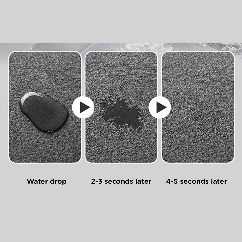 [Morilins Home] Soft Diatomaceous Earth Absorbent Mat for Kitchen/Bathroom Faucet, Fast Drying, Non-Slip, mould-resistant, splash-proof, 38x14cm
