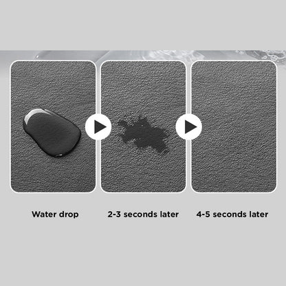 [Morilins Home] Soft Diatomaceous Earth Absorbent Mat for Kitchen/Bathroom Faucet, Fast Drying, Non-Slip, mould-resistant, splash-proof, 38x14cm