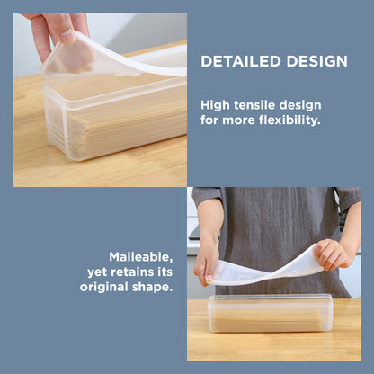 [Morilins Home] Set-of-3 Minimalist Design Stackable Food Storage Organizer/Containers, a pantry must-have - BPA-Free, Space-Saving in Stylish Khaki