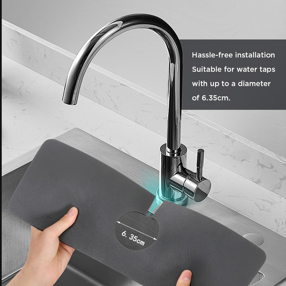 [Morilins Home] Soft Diatomaceous Earth Absorbent Mat for Kitchen/Bathroom Faucet, Fast Drying, Non-Slip, mould-resistant, splash-proof, 38x14cm