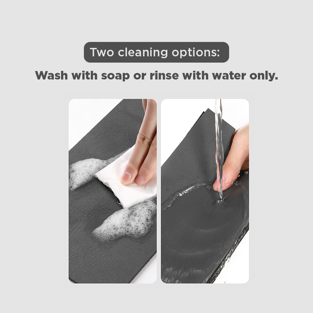 [Morilins Home] Soft Diatomaceous Earth Absorbent Mat for Kitchen/Bathroom Faucet, Fast Drying, Non-Slip, mould-resistant, splash-proof, 38x14cm