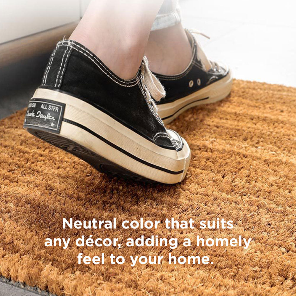 [Morilins Home] Coconut Husk Entrance Floor Mat - Large, Durable, and Eco-Friendly Mat for Your Home or Business - Provides Efficient Scrubbing Action for Clean and Tidy Floors
