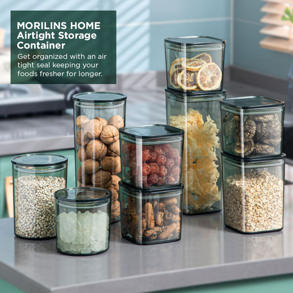 [Morilins Home] Airtight Food Storage Containers, BPA Free Plastic Food Grade Containers with silicone seal lids, for Kitchen Pantry Organization and Storage