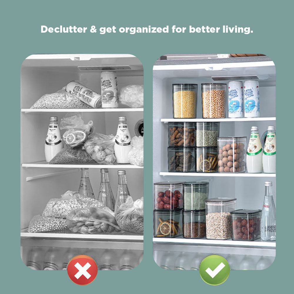 [Morilins Home] Airtight Food Storage Containers, BPA Free Plastic Food Grade Containers with silicone seal lids, for Kitchen Pantry Organization and Storage