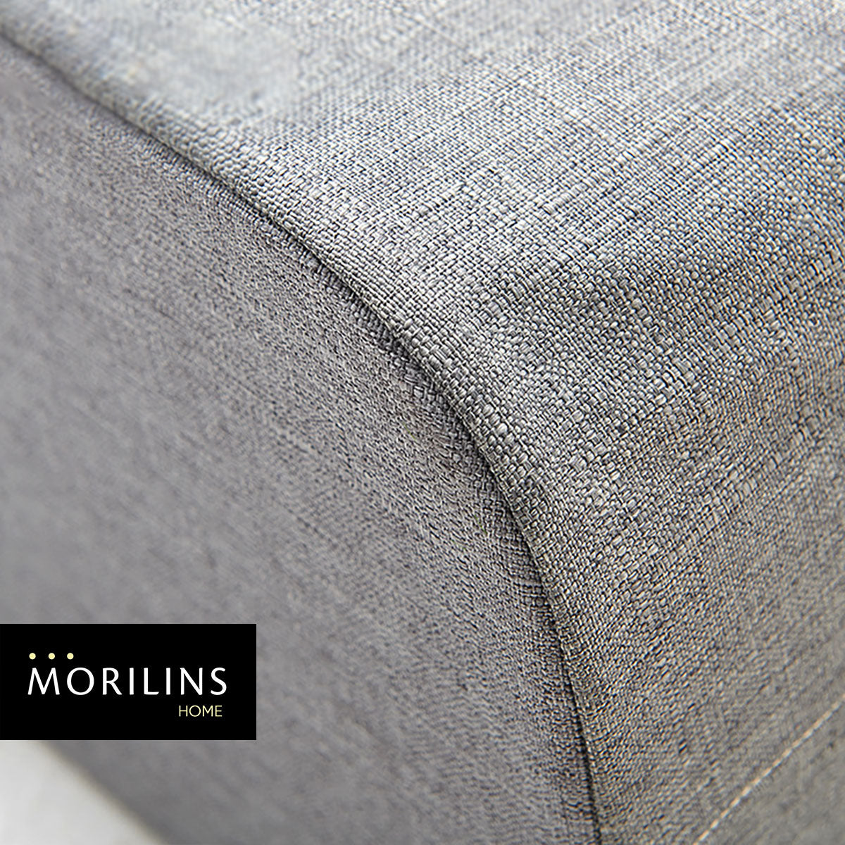 [Morilins Home] Japan-Inspired Multi-Function Tweed Fabric Storage with Real Bamboo Wood Lid - Perfect for Home, Office, & Bathroom Organization