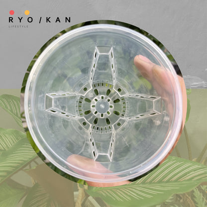 [Ryokan] Transparent Pruning Pots - Set of 3 Value Pack.  Maximize airflow and drainage to promote root development. Durable thickened contruction & UV resistant material