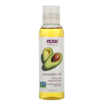 NOW Solutions, Avocado Oil, 100% Pure Moisturizing Oil, Nutrient Rich and Hydrating, 4-Ounce (118ml) - Bloom Concept Malaysia