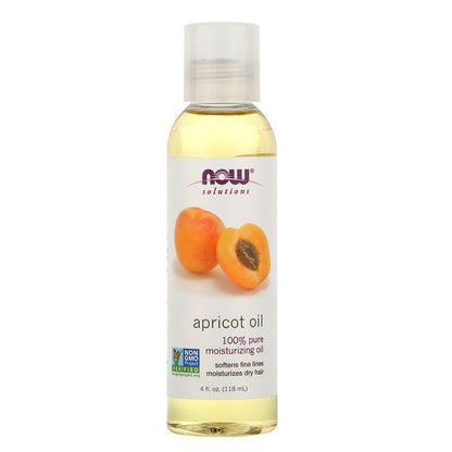 NOW Solutions, Apricot Kernel Oil, Hair Moisturizer, Rejuvenating Skin Oil, Softens Fine Lines, 4-Ounce (118ml) - Bloom Concept Malaysia