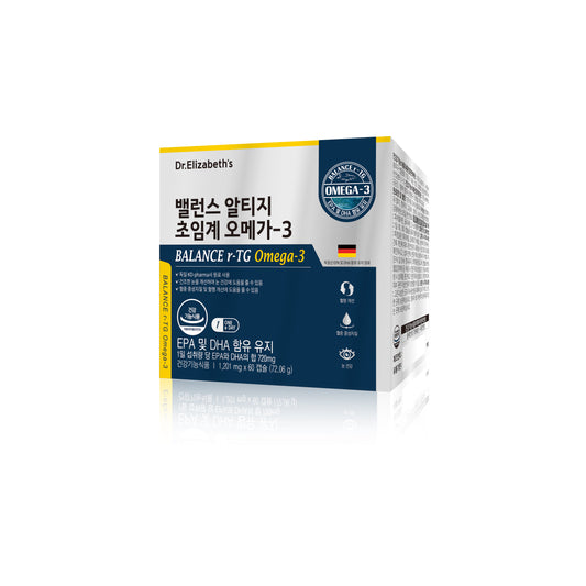 Dr. Elizabeth’s BALANCE rTG Omega-3 1,201mg x 60 Capsules - for optimal health