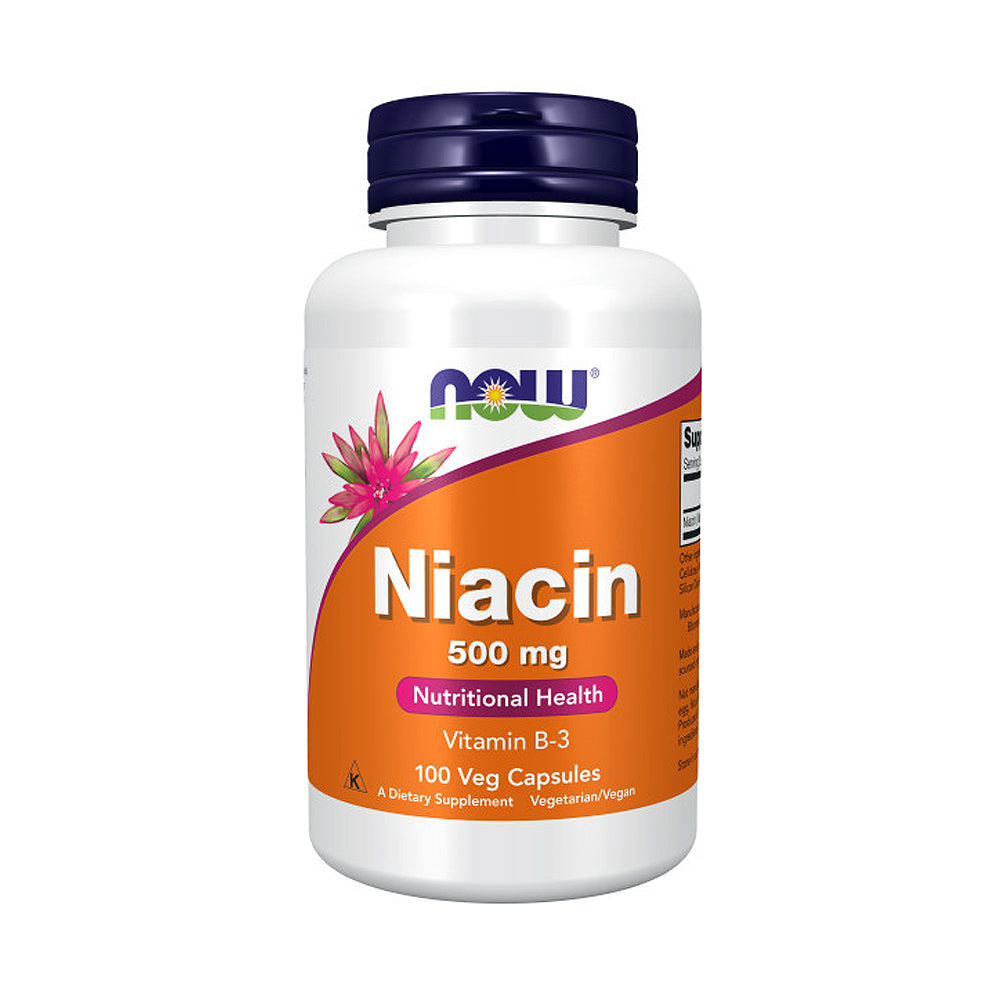 NOW Supplements, Niacin (Vitamin B-3) 500 mg, Essential B-Group Vitamin*, Nutritional Health, 100 Capsules