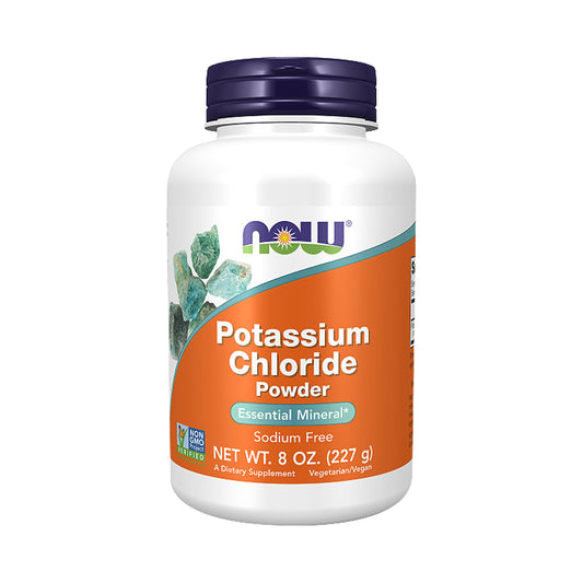 NOW Supplements, Potassium Chloride Powder, Certified Non-GMO, Essential Mineral*, 8-Ounce