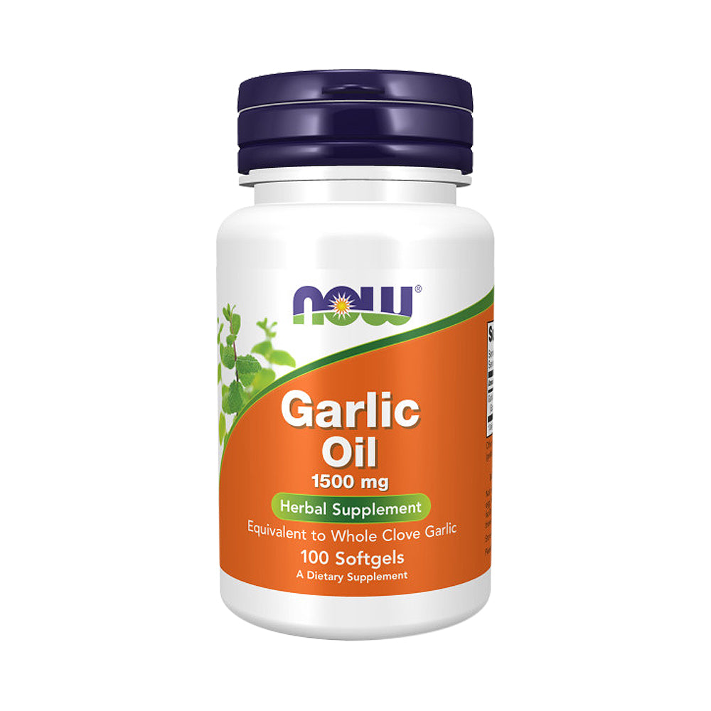 NOW Supplements, Garlic Oil 1500 mg, Serving Size Equivalent to Whole Clove Garlic, 100 Softgels