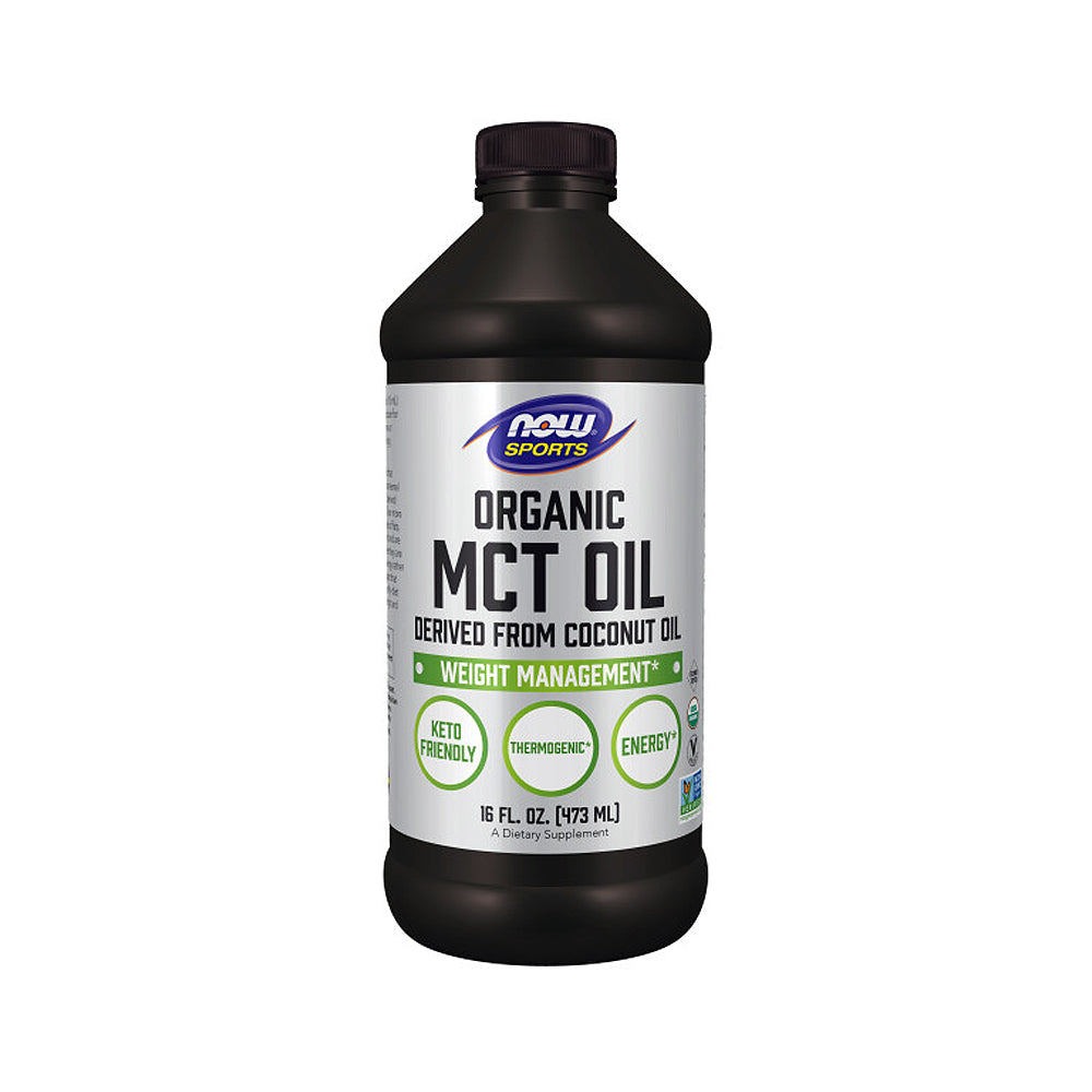 NOW Sports Nutrition, Organic MCT (Medium-chain triglycerides) Oil (in Plastic), 16-Ounce