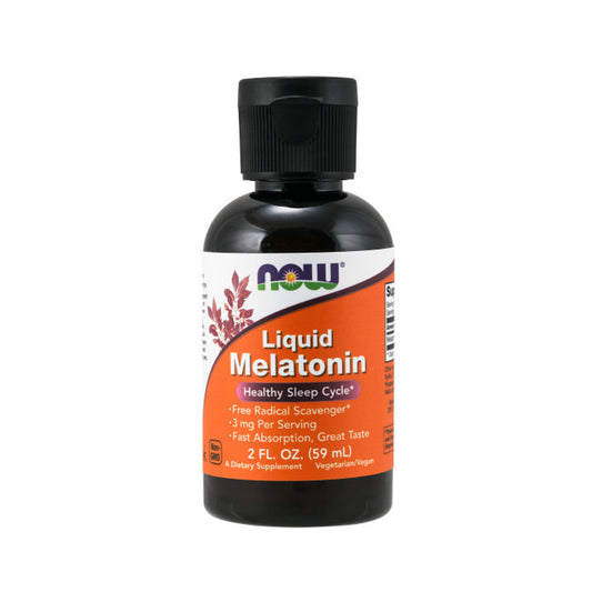 NOW Supplements, Liquid Melatonin, 3 mg Per Serving, Fast Absorption and Great Taste, 2-Ounces