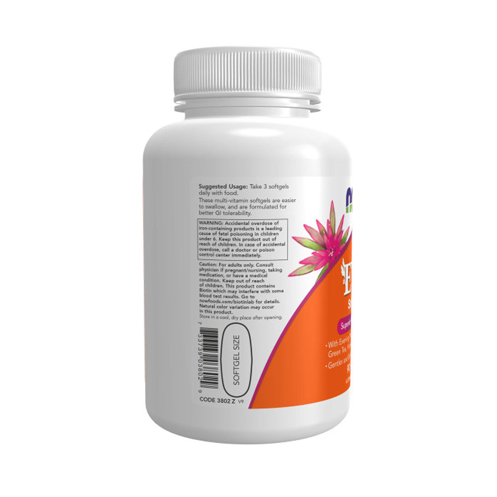 NOW Supplements, Eve™ Women's Multivitamin with Evening Primrose, Cranberry, Green Tea, Horsetail Silica & CoQ10, 90 Softgels