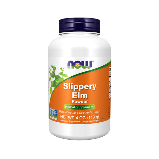 NOW Supplements, Slippery Elm Powder (Ulmus rubra), Non-GMO Project Verified, Herbal Supplement, 4-Ounce(113g)