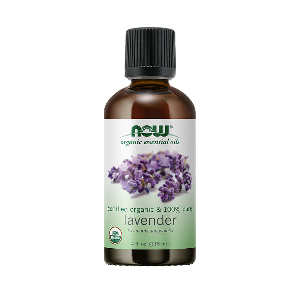 Now Foods, Organic Essential Oils, Lavender, 4 fl oz (118 ml) - Bloom Concept Malaysia