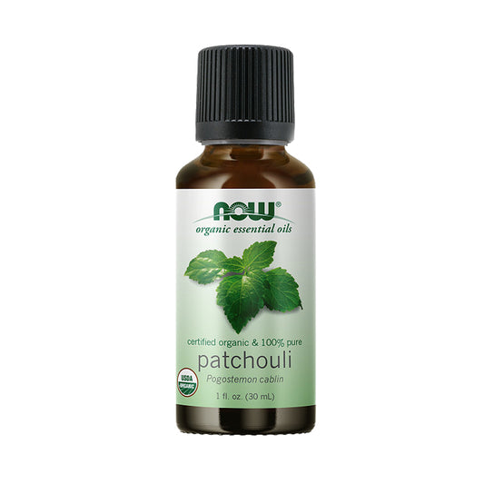NOW Organic Patchouli Oil, Earthy Aromatherapy Scent, Steam Distilled, 100% Pure, (30ml)