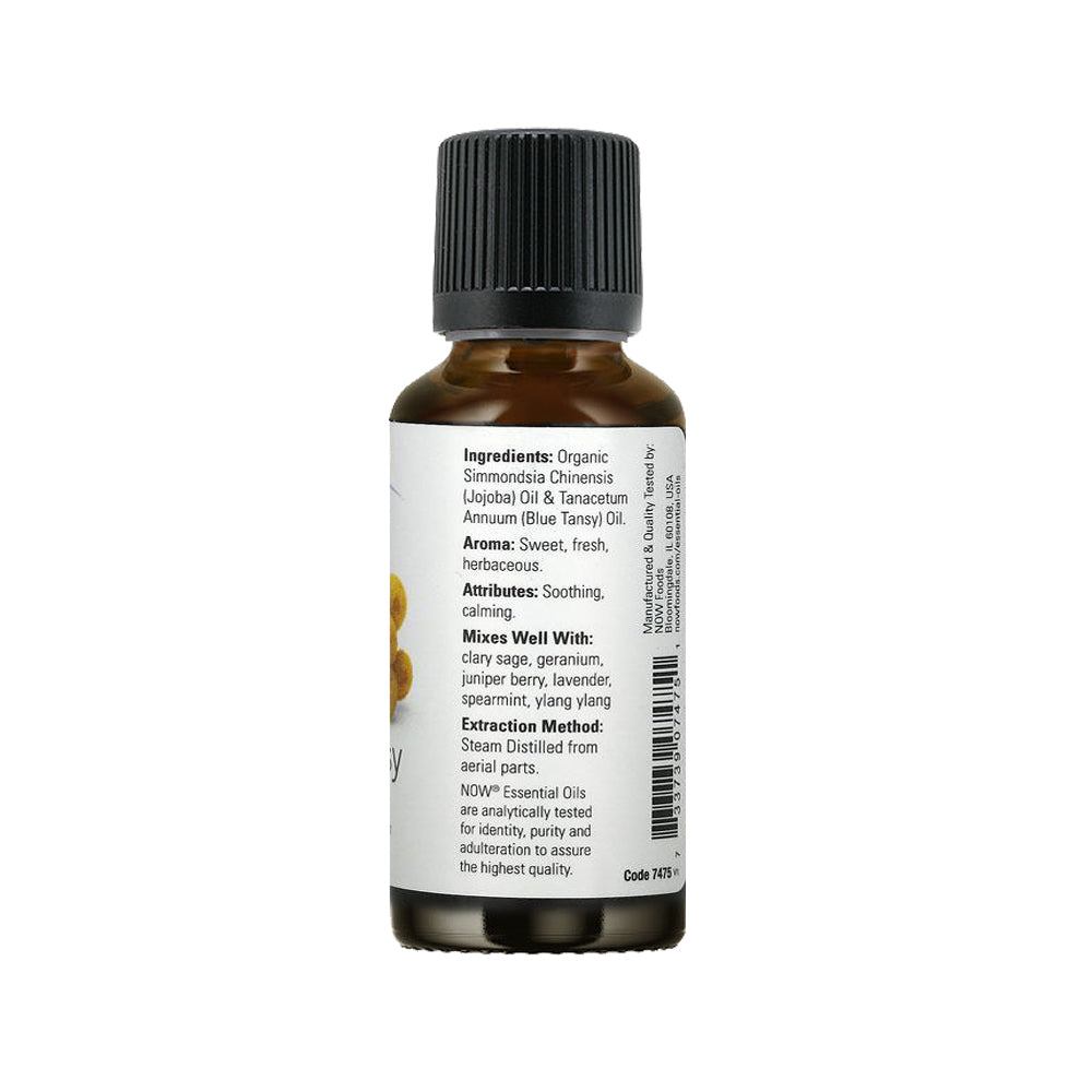NOW Essential Oils, Blue Tansy Oil Blend, Soothing and Calming with a Sweet and Fresh Aroma, (30ml)