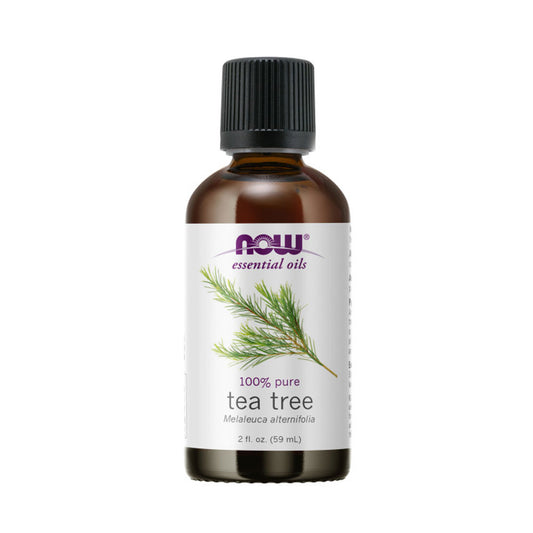 NOW Essential Oils, Tea Tree Oil, Cleansing Aromatherapy Scent, Steam Distilled, 100% Pure, Vegan, Child Resistant Cap, 2-Ounce(59 ml)