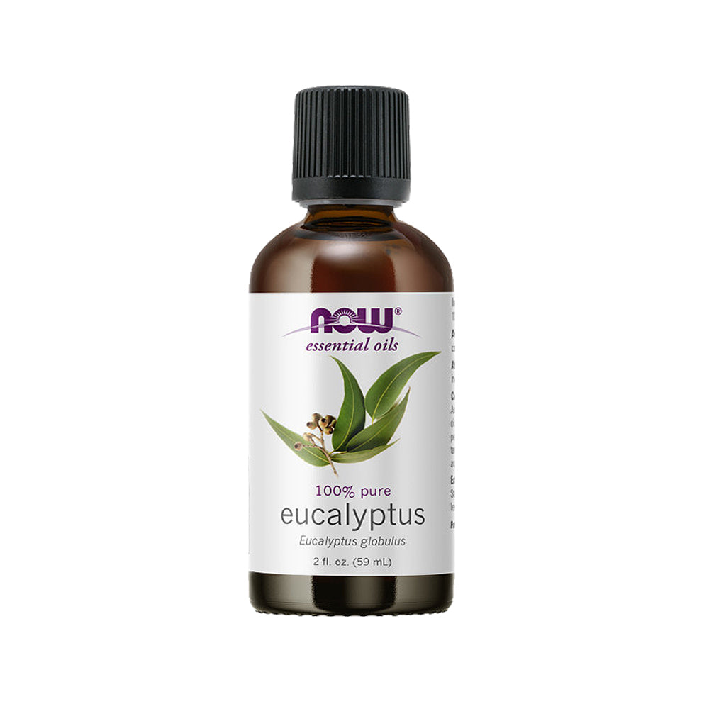 NOW Essential Oils, Eucalyptus Oil, Clarifying Aromatherapy Scent, Steam Distilled, 100% Pure, Vegan, Child Resistant Cap, 2-Ounce (59 ml)