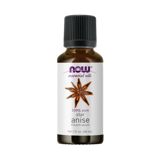 NOW FOODS Essential Oils, Anise Oil, Balancing Aromatherapy Scent, Steam Distilled, 100% Pure, Vegan, Child Resistant Cap, 1-Ounce (30 ml)