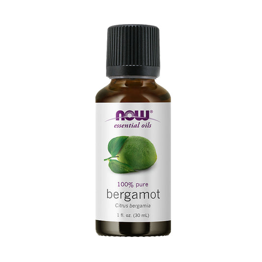 NOW Essential Oils, Bergamot Oil, Sweet Aromatherapy Scent, Cold Pressed, 100% Pure, Vegan, Child Resistant Cap, 1-Ounce (30ml)