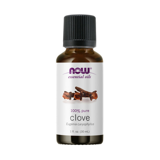 NOW Essential Oils, Clove Oil, Balancing Aromatherapy Scent, Steam Distilled, 100% Pure, Vegan, Child Resistant Cap, 1-Ounce( 30 ml)