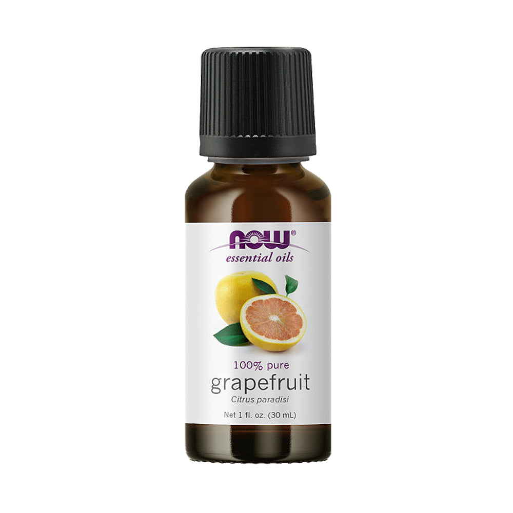 NOW Essential Oils, Grapefruit Oil, Sweet Citrus Aromatherapy Scent, Cold Pressed, 100% Pure, Vegan, Child Resistant Cap, 1-Ounce (30ml)