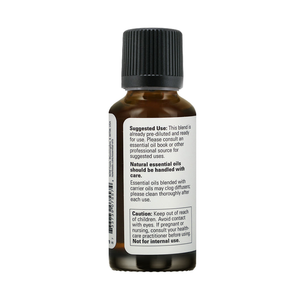 NOW Essential Oils, Jasmine Absolute Oil Blend, 7.5% Blend of Pure Jasmine Absolute Oil in Pure Jojoba Oil, Romantic Aromatherapy Scent, Vegan, Child Resistant Cap, 1-Ounce (30ml)