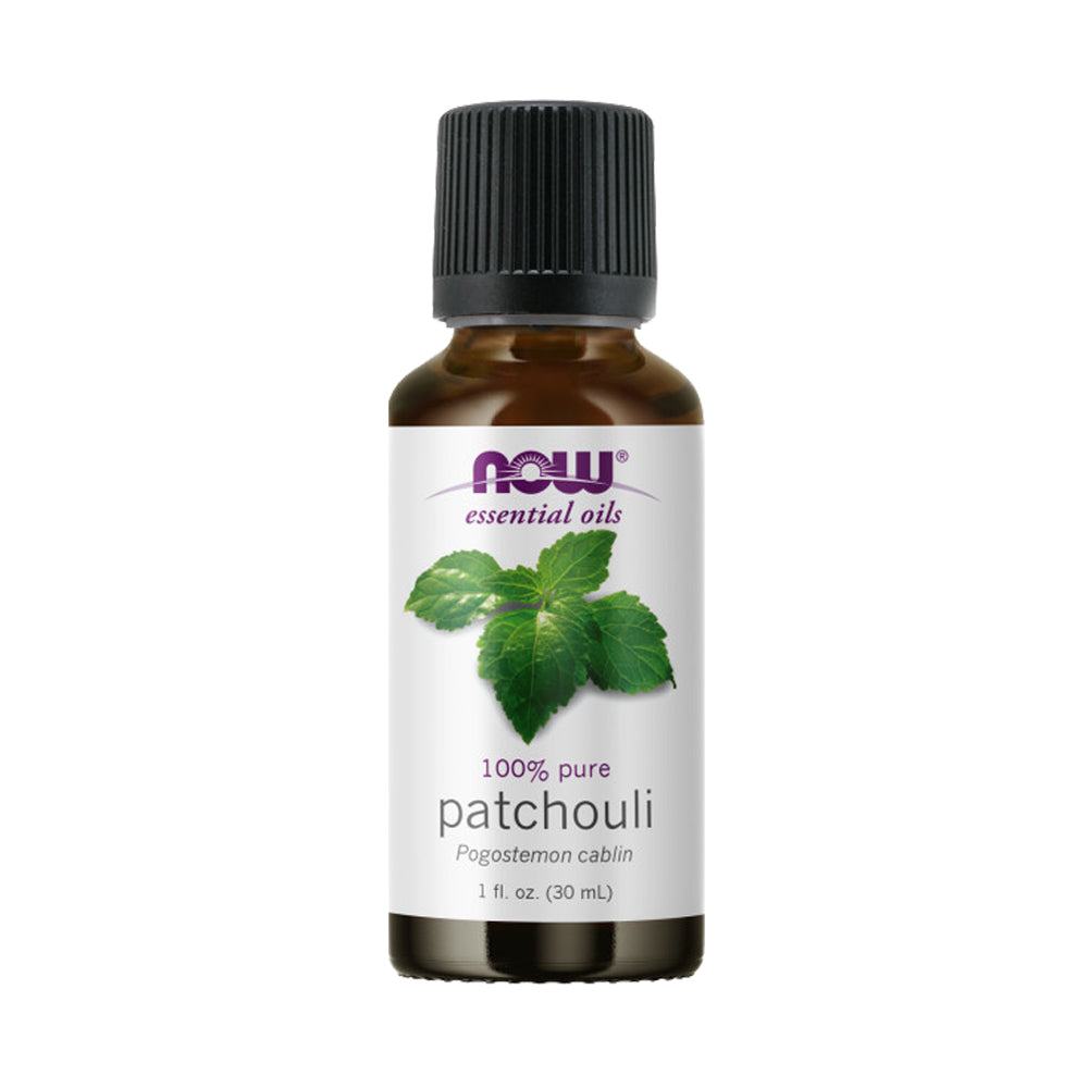NOW Essential Oils, Patchouli Oil, Earthy Aromatherapy Scent, Steam Distilled, 100% Pure, Vegan, Child Resistant Cap, 1-Ounce(30ml)
