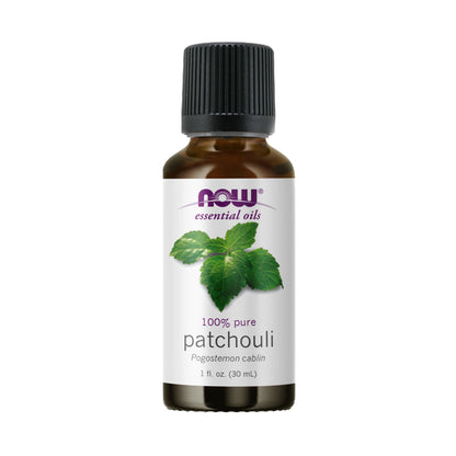 NOW Essential Oils, Patchouli Oil, Earthy Aromatherapy Scent, Steam Distilled, 100% Pure, Vegan, Child Resistant Cap, 1-Ounce(30ml) - Bloom Concept Malaysia