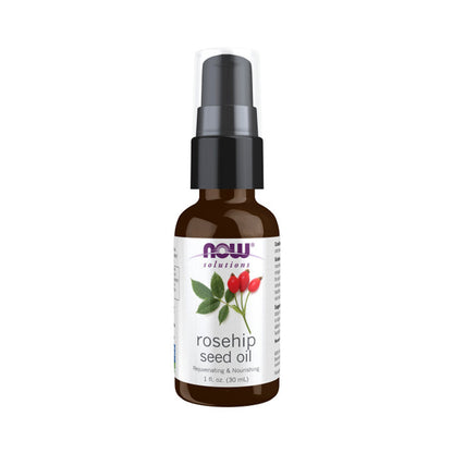 NOW Solutions, Rose Hip Seed Oil, 100% Pure, Nourishing and Renewing, For Facial Care, Vegan, 1-Ounce