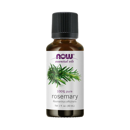 NOW FOODS Essential Oils, Rosemary Oil, Purifying Aromatherapy Scent, Steam Distilled, 100% Pure, Vegan, Child Resistant Cap, 1-Ounce (30 ml) - Bloom Concept Malaysia
