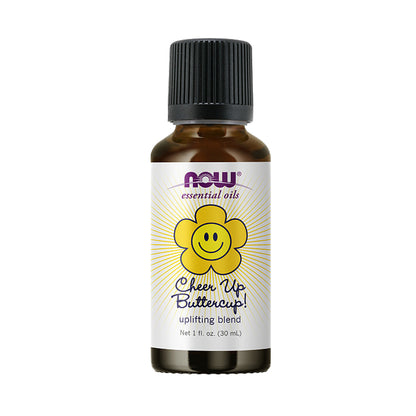 NOW Essential Oils, Cheer Up Buttercup Oil Blend, Uplifting Aromatherapy Scent, Blend Pure Citrus Essential Oils, Vegan, Child Resistant Cap, 1-Ounce (30ml) - Bloom Concept Malaysia