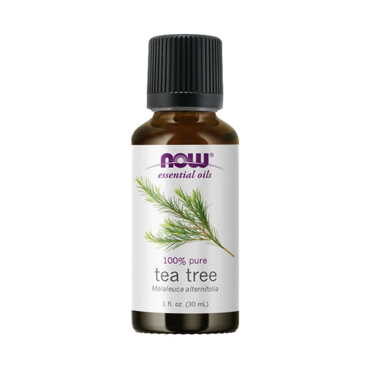 NOW Essential Oils, Tea Tree Oil, Cleansing Aromatherapy Scent, Steam Distilled, 100% Pure, Vegan, Child Resistant Cap, 1-Ounce (30ml)