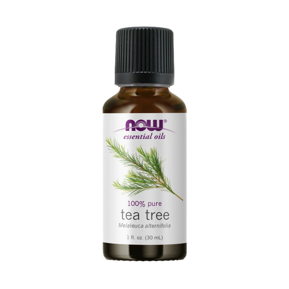 [Buy Big Free Small] NOW Essential Oils, Tea Tree Oil, Cleansing Aromatherapy Scent, Steam Distilled, 100% Pure, Vegan, 4-Ounce (118ml)
