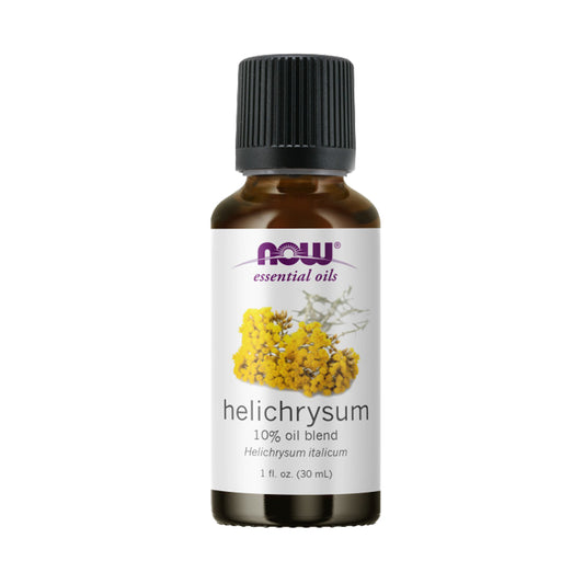 NOW Essential Oils, Helichrysum Oil Blend, Soothing Aromatherapy Scent, Steam Distilled, 100% Pure, Vegan, Child Resistant Cap, 1-Ounce (30ml)