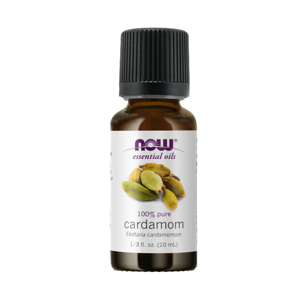 NOW Essential Oils 100% Pure Cardamom Oil 1/3 fl oz (10ml)