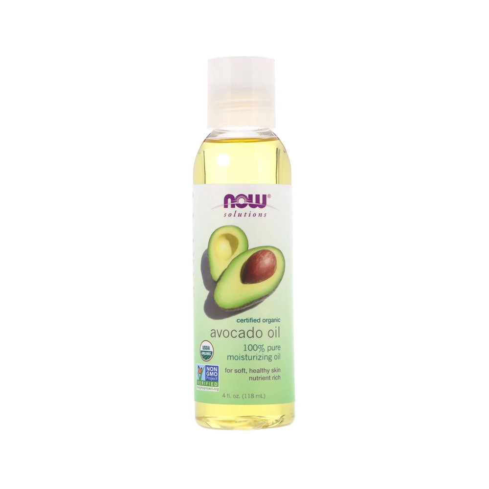 NOW Solutions, Organic Avocado Oil, 100% Pure Moisturizing Oil, Nutrient Rich and Hydrating, (118 ml)